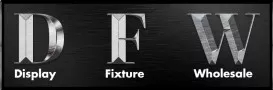Black and White DFW Fixture Logo
