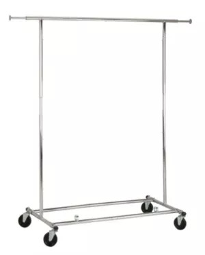 Collapsible rack with wheels
